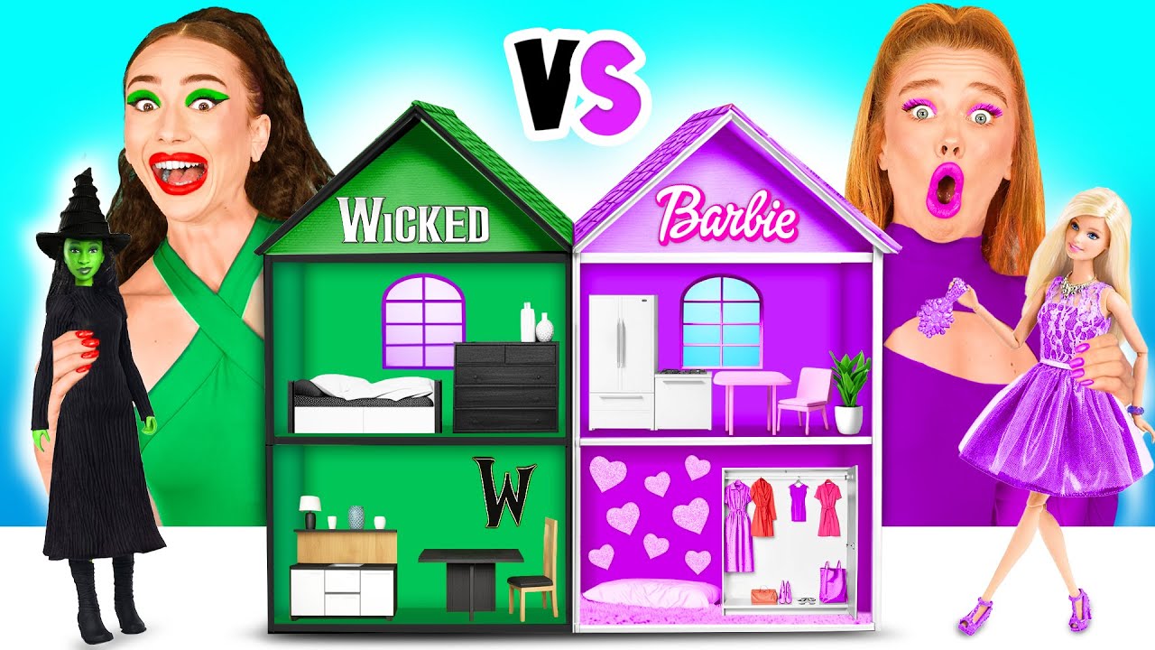 Строим Удивительный Кукольный Домик | Барби vs Братц Челлендж от Crazy DO