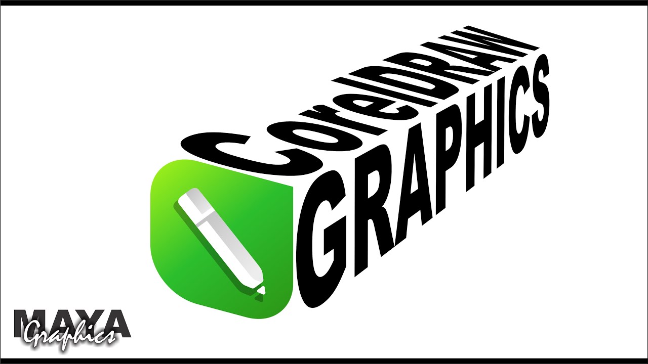 3D Text perspective design in coreldraw | How to make professional logo | Logo design in coreldraw