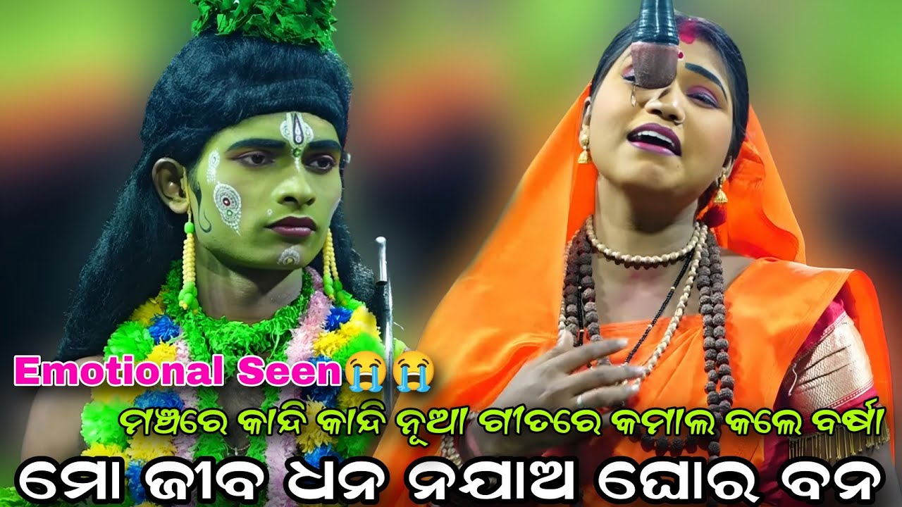 କାନ୍ଦି କାନ୍ଦି ଗାଇଲେ ବର୍ଷା ଦର୍ଶକଙ୍କୁ କନ୍ଦାଇଲେ ..Odia Ramaleela//Sita Chori//Lunisahi//Viral Videos