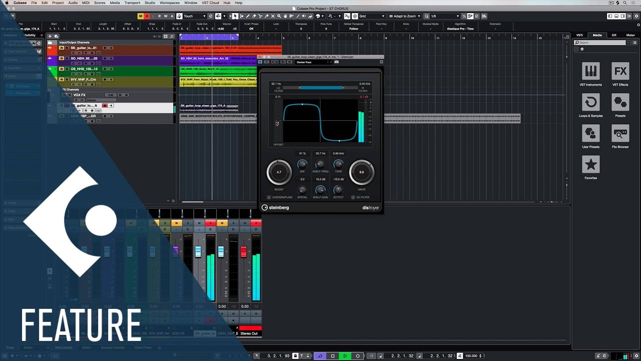 Distroyer | Effects and Plug ins Included in Cubase