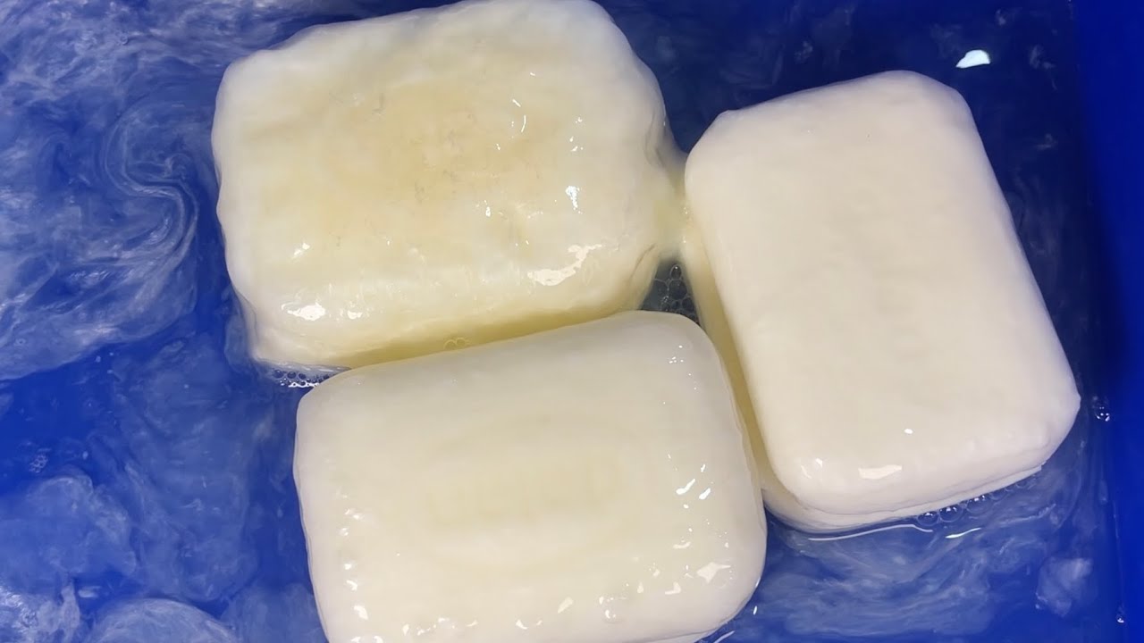 ASMR SOAP | SOAKED SOAP | MUSHY SOAP | DALAN SOAP | WHITE SOAP #acmp #soakedsoap #mushysoap #soap