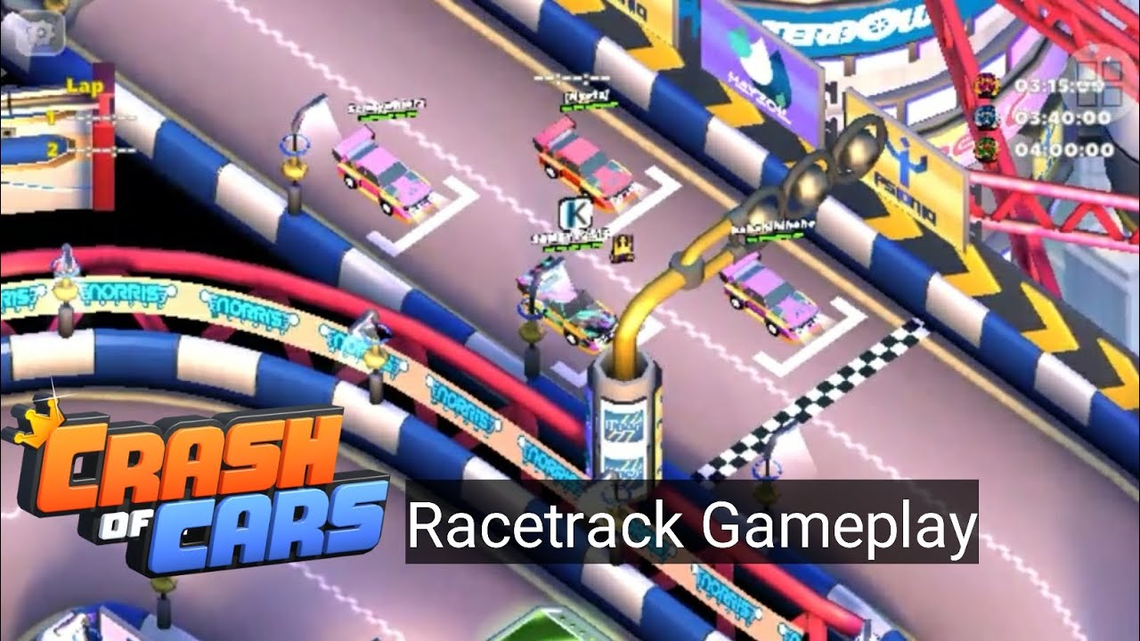 Racetrack Gameplay | Crash of cars