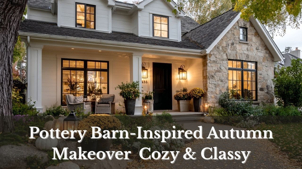 🍂 Pottery Barn-Inspired Autumn Makeover  | Cozy & Classy