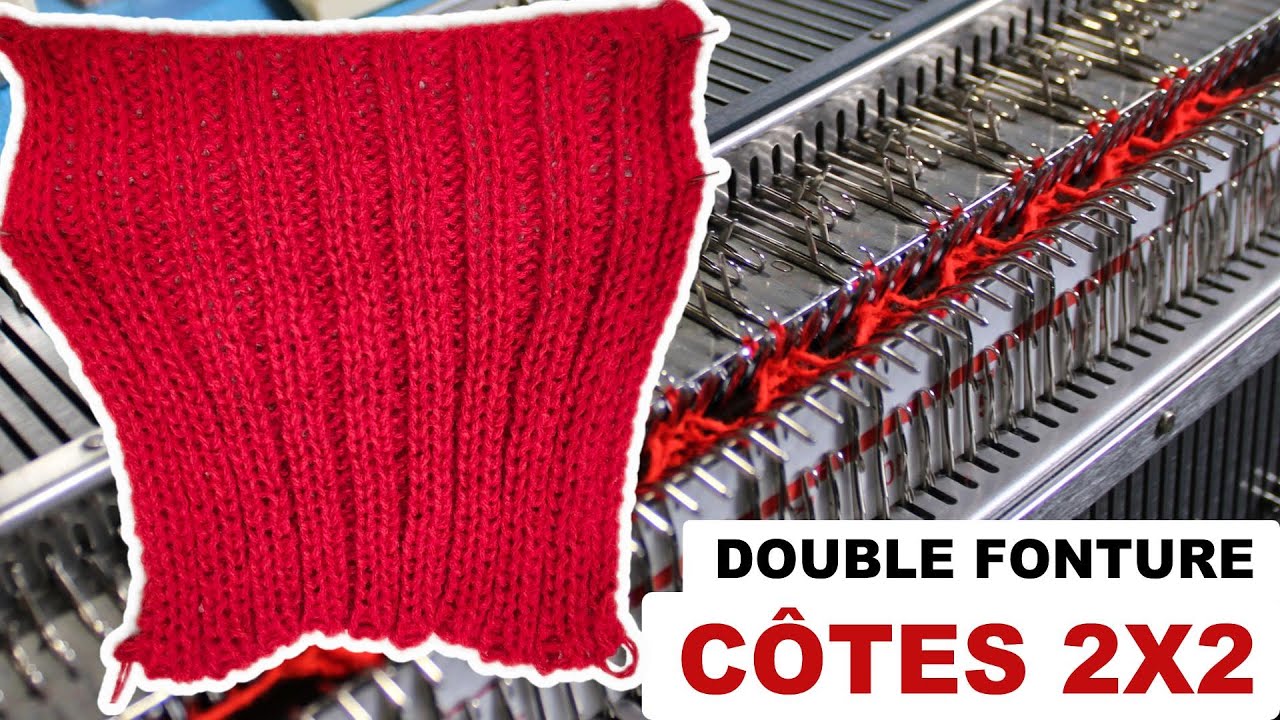 Côtes 2x2 FACILES à la Machine à Tricoter Double Fonture | Tutoriel #tricotmachine