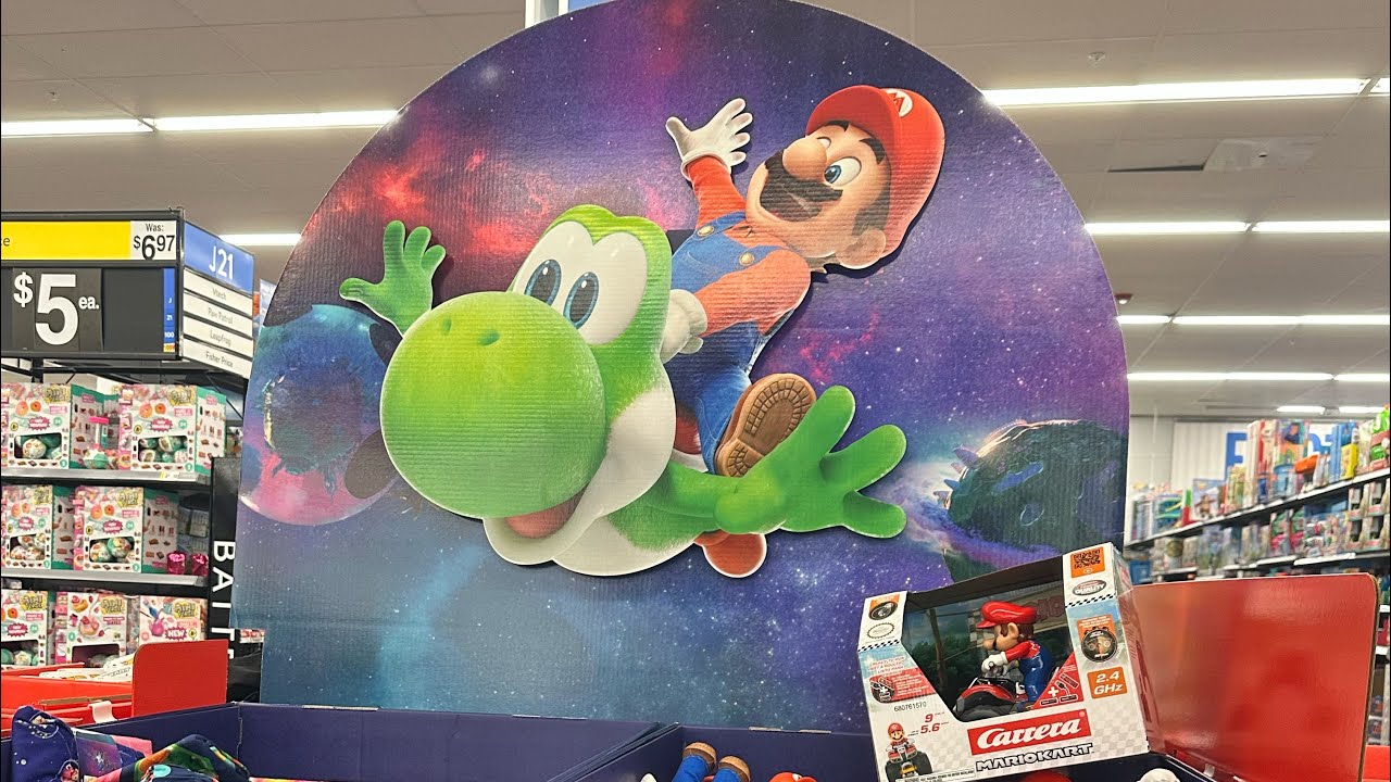 Super Mario Galaxy Movie Display at Walmart 