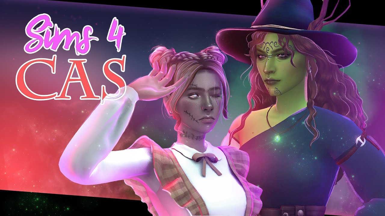 Чародеи против злых ведьм 🔮 Колдунья и девочка-зомби 🔮 The Sims 4 CAS