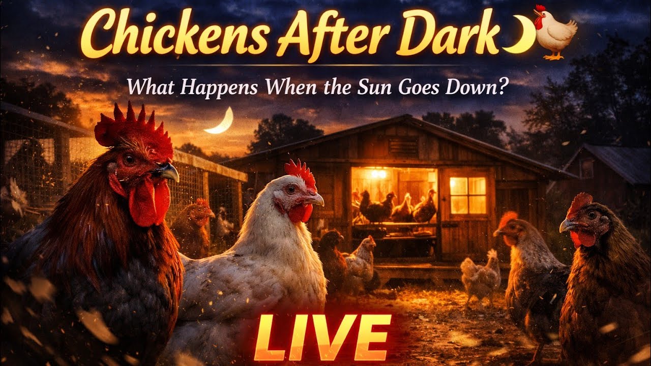 Chickens After Dark 🚨 LIVE Coop Cam