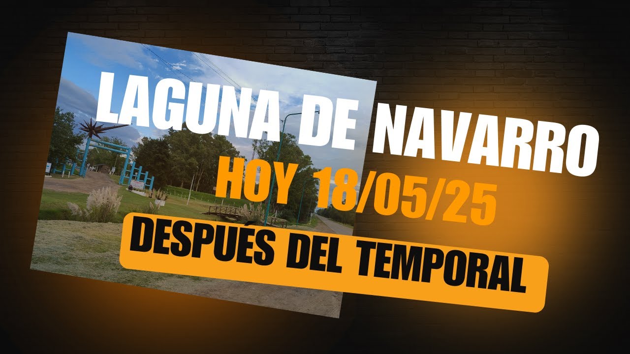 Laguna de Navarro después del Temporal.