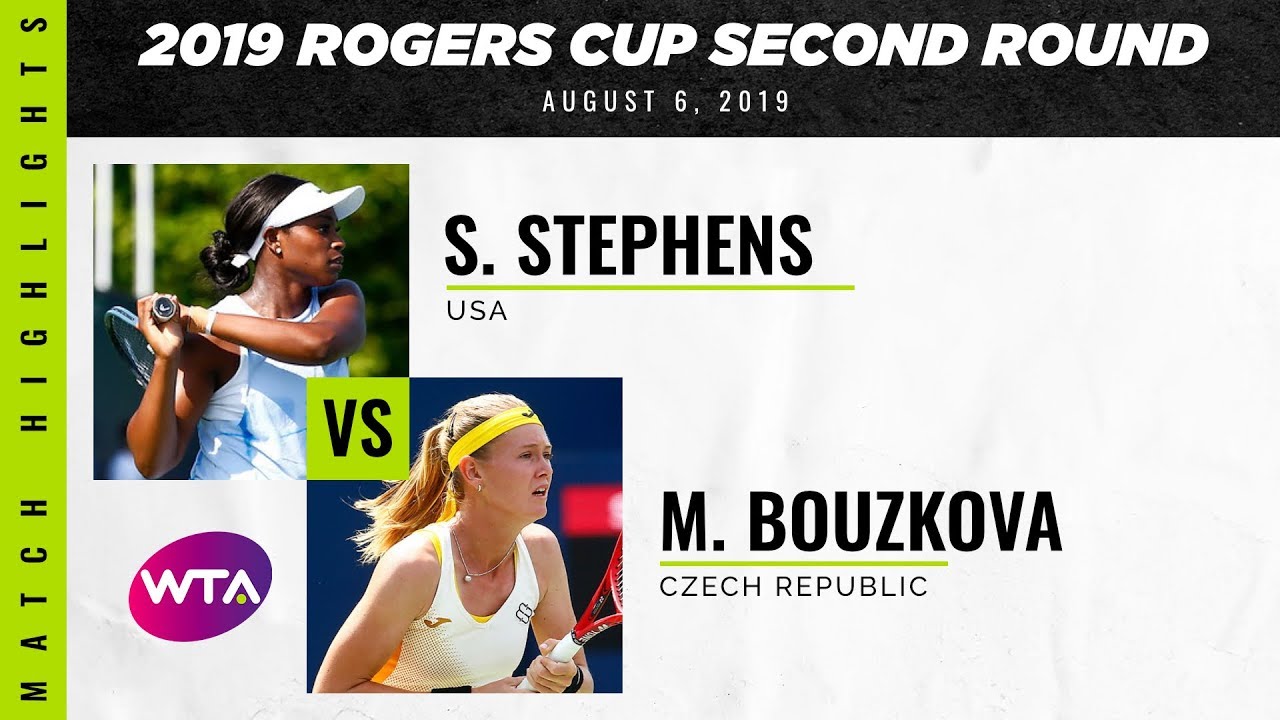 Sloane Stephens vs. Marie Bouzkova | 2019 Rogers Cup Second Round | WTA Highlights