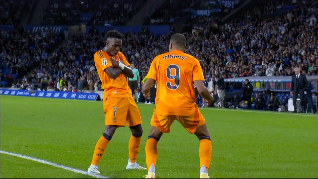 Vinicius Jr vs Real Sociedad - (LaLiga (14/09/2024/25) HD 1080i. English commentary
