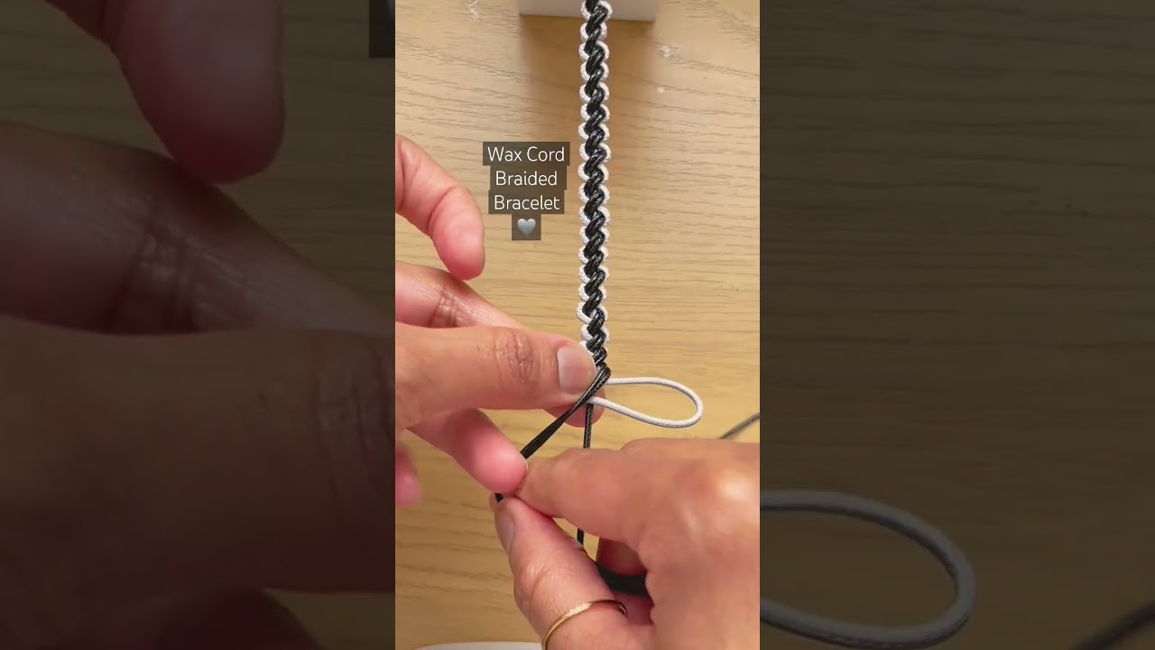 How to Make a Wax Cord Braided Bracelet