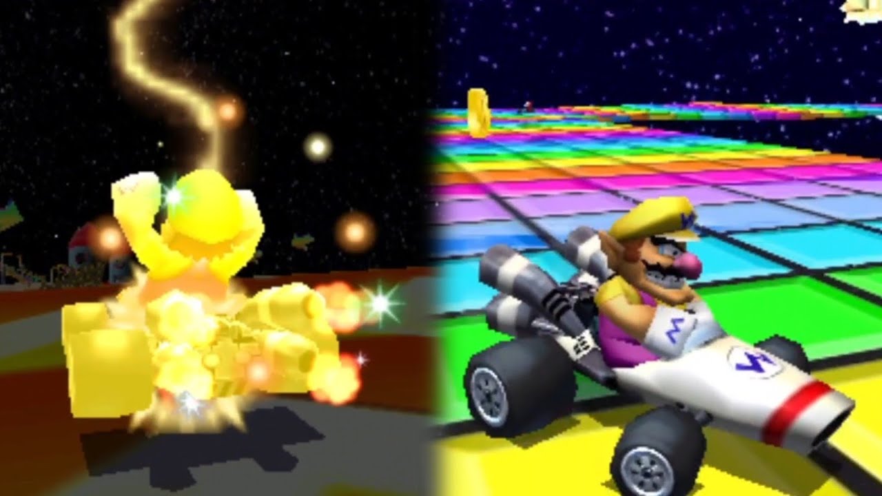 Mario Kart 7 - THE BEST COMBO?? Some 150cc Wario Rainbow Road Highlights