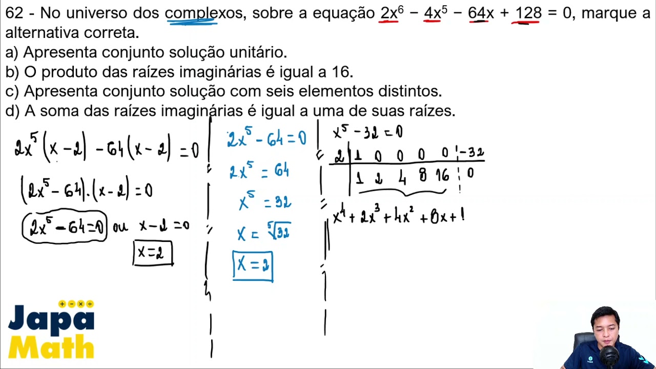 Prova AFA Resolvida(2021 - 2022) - Matemática - Questão 62