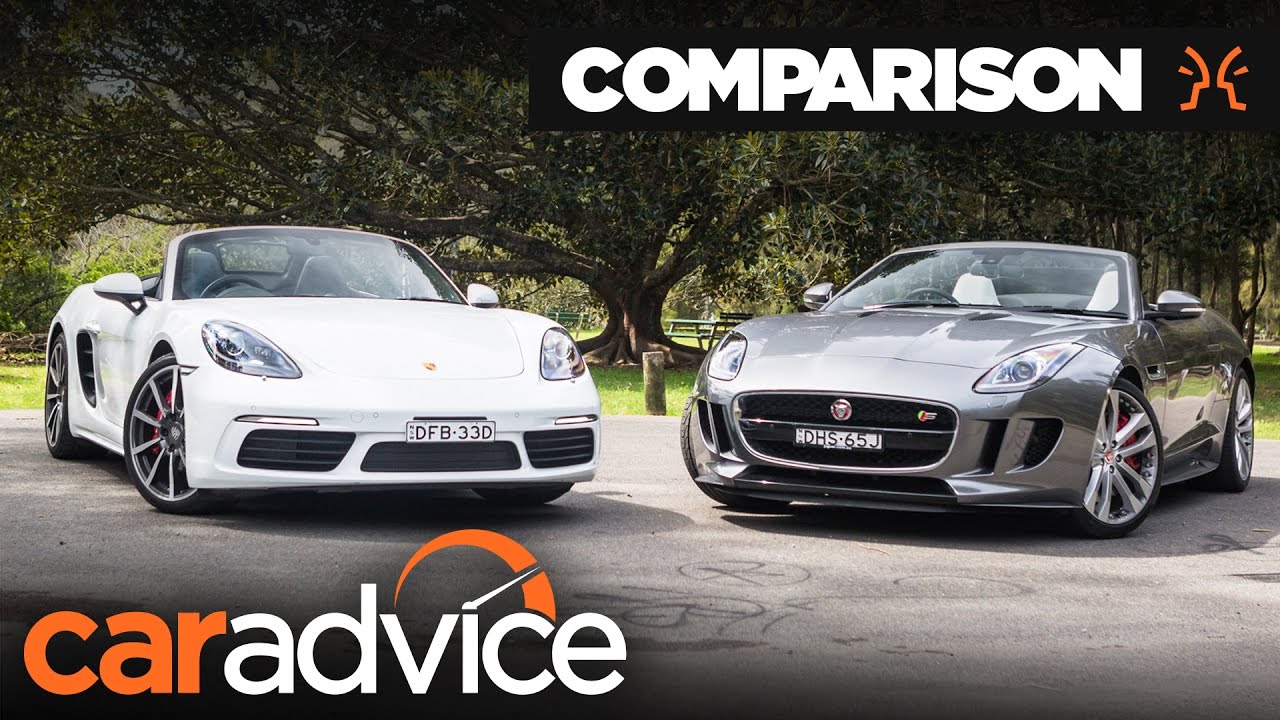 Сравнение Porsche Boxster S 2016 года и Jaguar F-Type V6 S | CarAdvice
