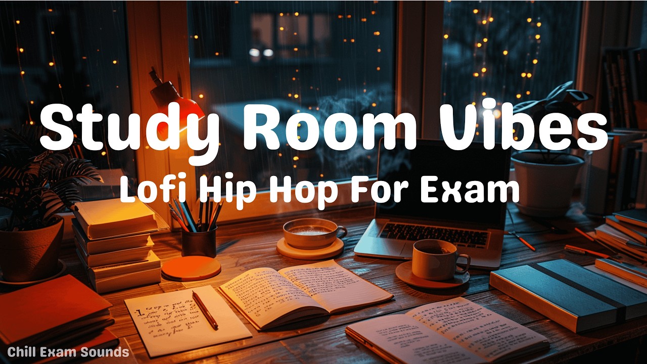 Late Night Study Room Vibes ☕ 30 Min Chill Lofi Beats to Cram | Chill Exam Sounds
