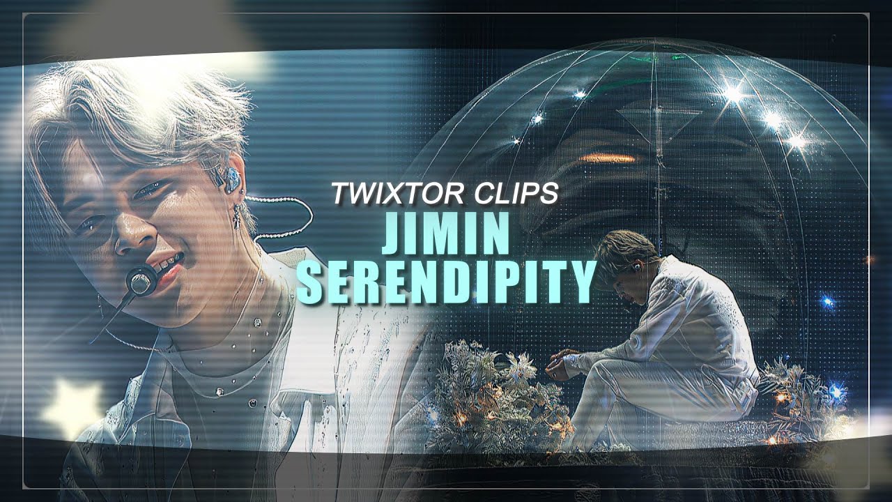 JIMIN - serendipity speak yourself the final twixtor clips for editing (4K)
