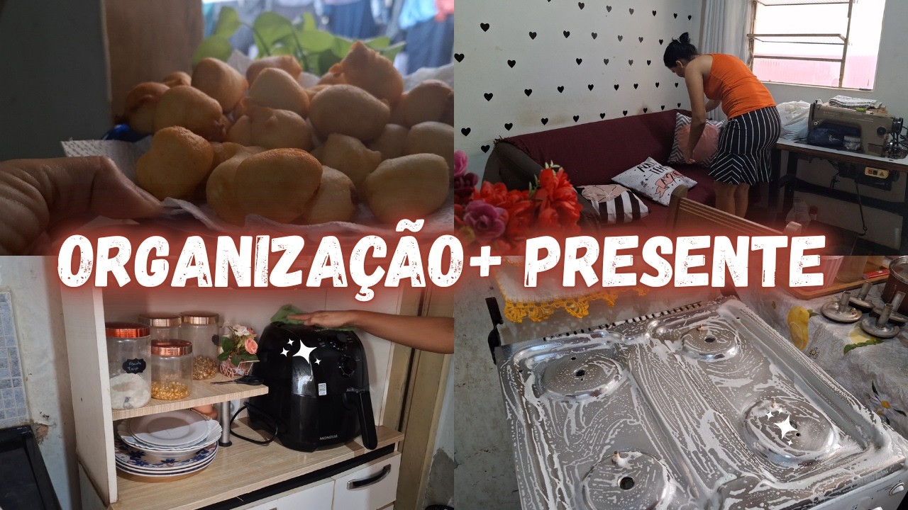 VLOG - Organizei a casa - Mostrei presente e as peças que costurei - Gratidão🏡✨