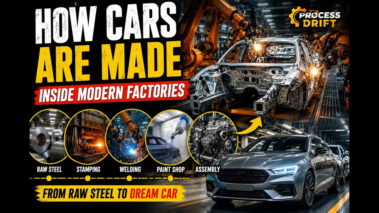 🚗 How Cars Are Made Inside Modern Factories | Ultra Realistic Factory Documentary | Process Drift