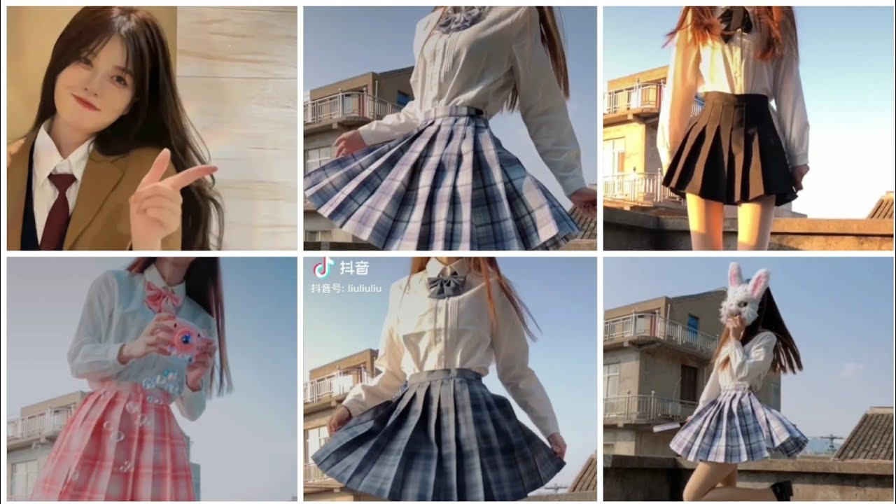 School uniform outifta ||Tiktok compilation ||Tiktok douyin |#12