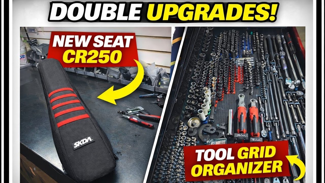 CR250 Seat Upgrade + Tool Grid Install | Stock Is Just the Starting Point