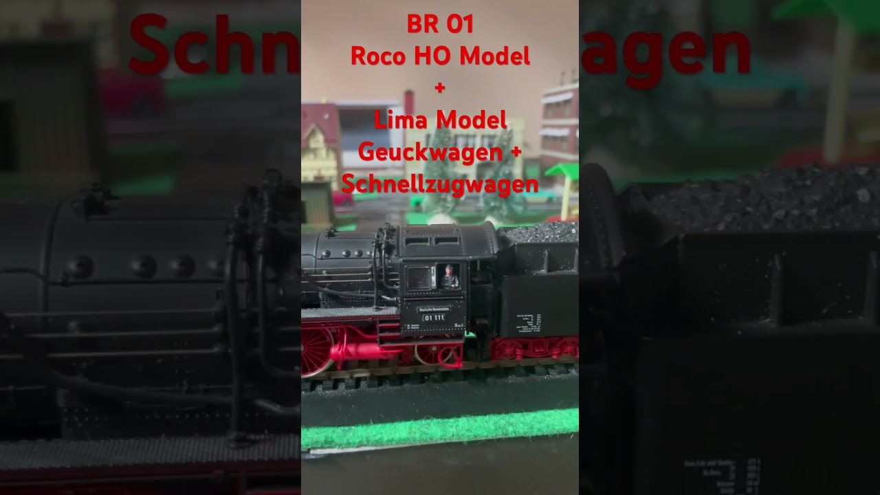 BR01 + gepuckwagen + schnellzugwagen #train #modeltrains #modelrailroad #hoscaletrains