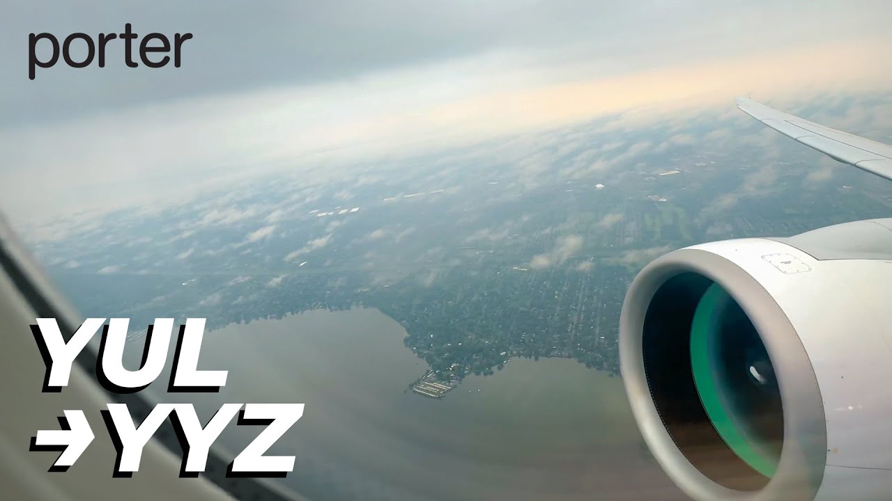 Flying Porter Airlines in Canada – Montreal to Toronto on the New Embraer E195-E2!