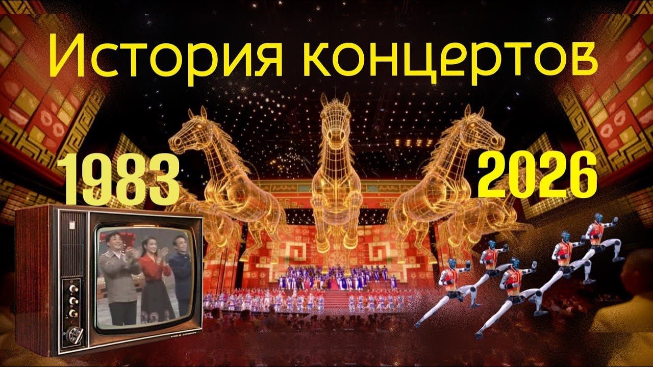 Праздник весны на CCTV. Роботы исполняют танцы. Достижения и красота по китайски