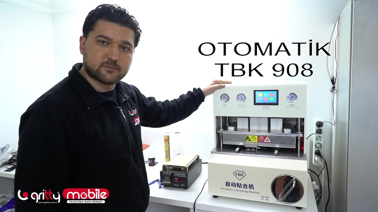 Ekran Tamir makinesi TBK 908 ile presleme vakumlama nasıl yapılır?
