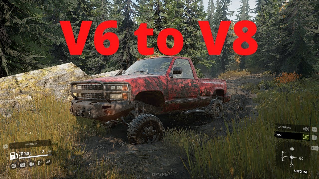 Snowrunner-Where to find V8 5.2L engine upgrade for chevy/chevrolet Michigan map