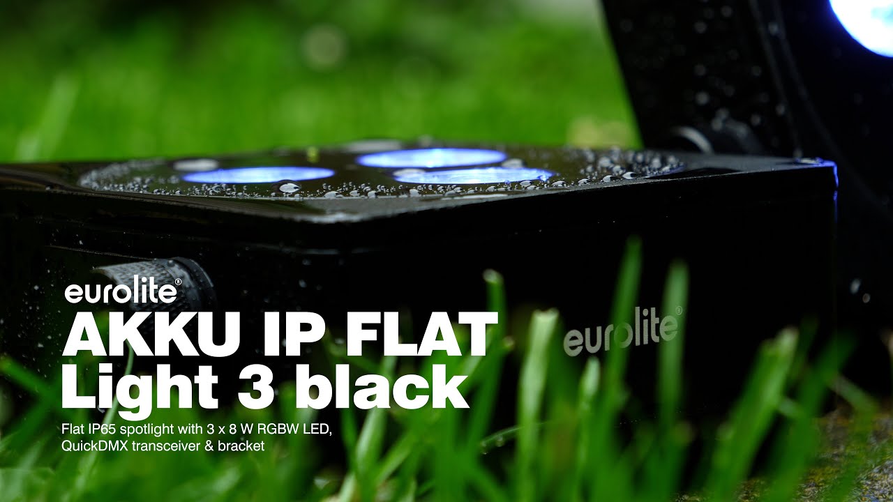 EUROLITE AKKU IP Flat Light 3 bl
