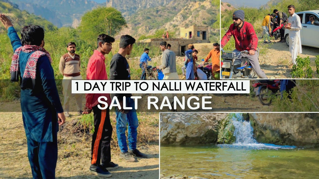 Nali Waterfall Pakistan District Khushab Most Beautiful Waterfall in The Salt Range of Pakistan