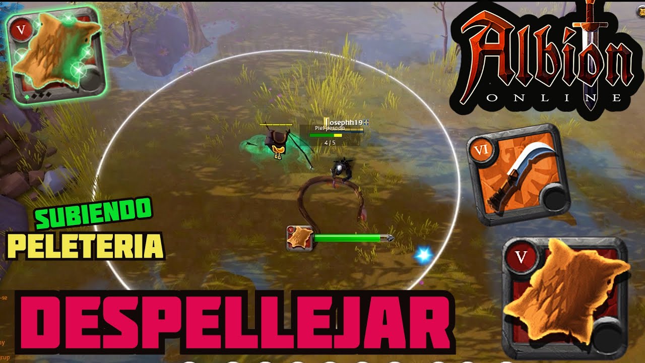 Albion Online | 30 Minutos en Zona Roja | Subiendo Peletería |
