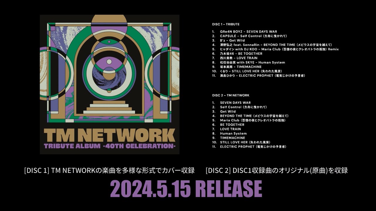 TM NETWORK TRIBUTE ALBUM -40th CELEBRATION- Digest Movie [Disc1]