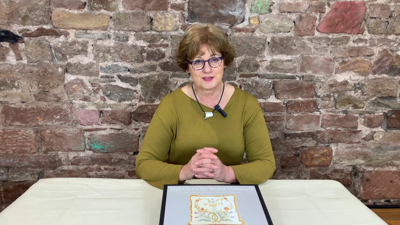 Sunday Antique Crewel Work Collection Video #35   Glamis Crown, Rose & Thistle