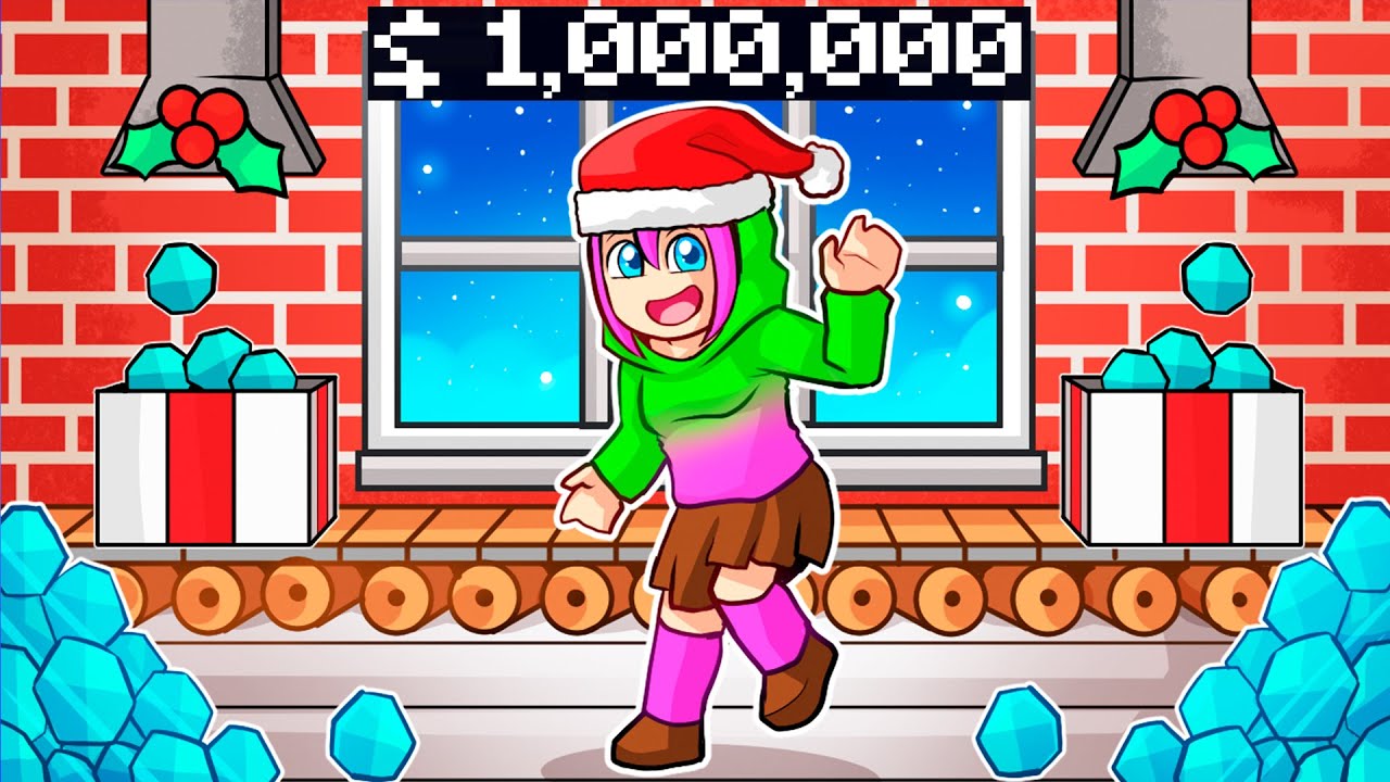 ¡Minecraft PERO... soy MILLONARIA en la FÁBRICA de SANTA!