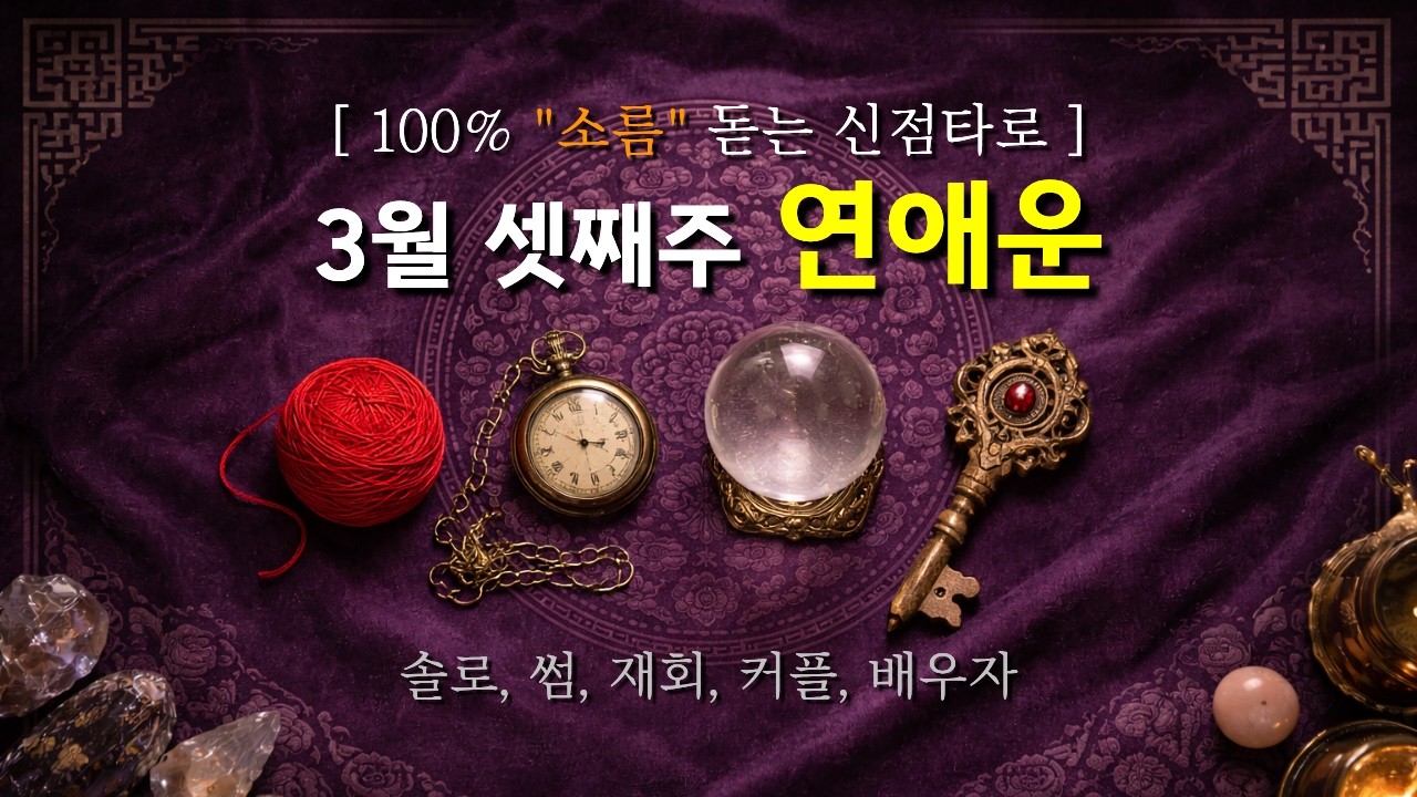 🌸 소름돋게 꿰뚫는 3월 셋째주 연애운 🌙 다가올 인연, 진짜 속마음, 막힌 기운 뚫어주는 신점타로 (픽어카드)