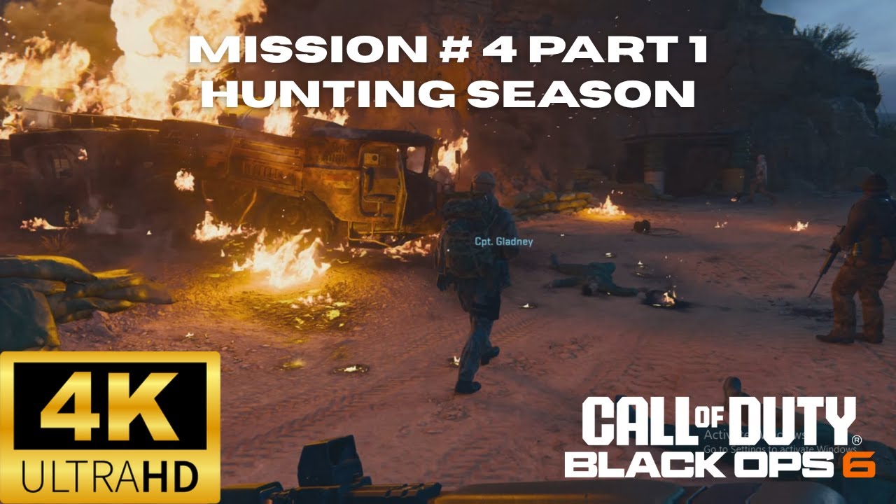 Black Ops 6: Hunting Season (Mission 4 Part 1) - Full Campaign Walkthrough 4K