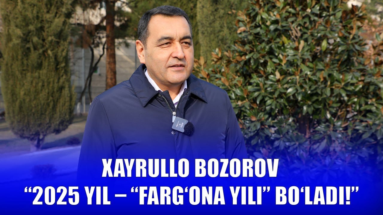 Фарғона вилояти ҳокими Хайрулло Бозоров Vodiy1.uz орқали  Янги йил табриги йўллади