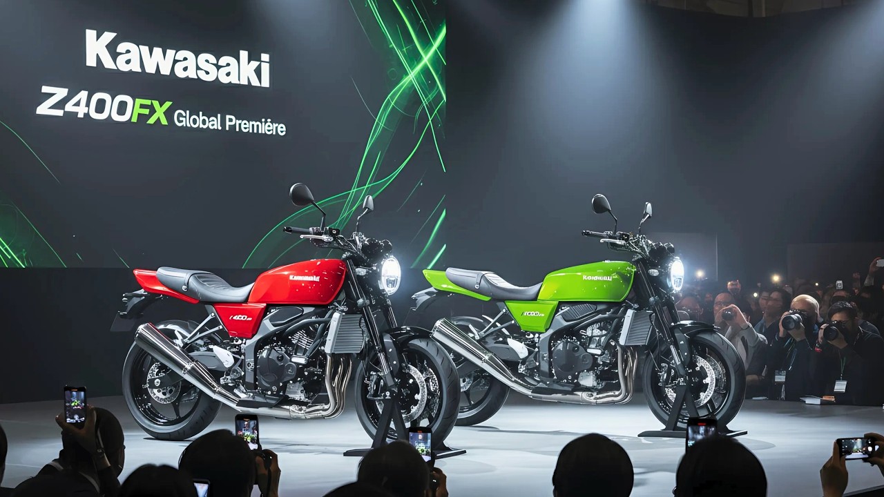 Представлен Kawasaki Z400FX 2026 года — ретро-байк с рядным четырёхцилиндровым двигателем!