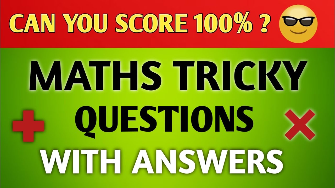 Maths Tricky Questions With Answers 🤓 | Tricky quiz challenge | Hardest Riddles | Trickymindguess 💭