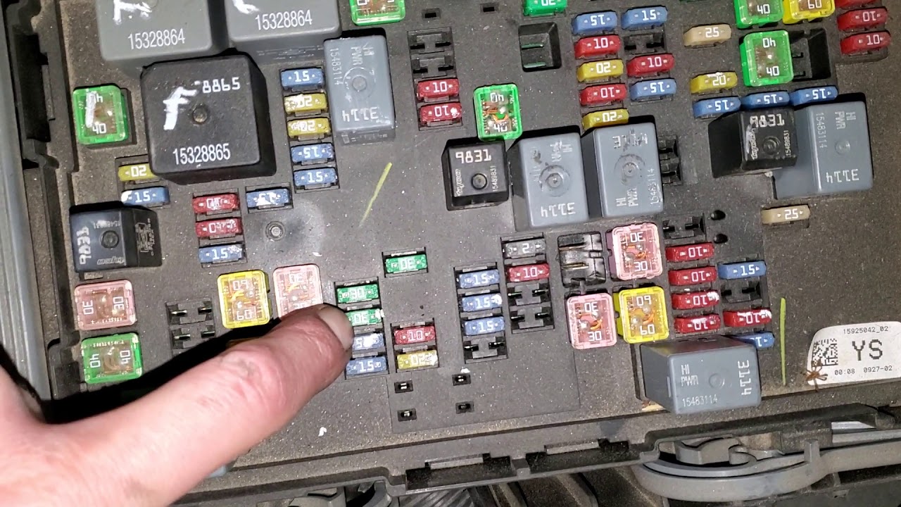 2007 GMC Yukon Denali Radio Fuses
