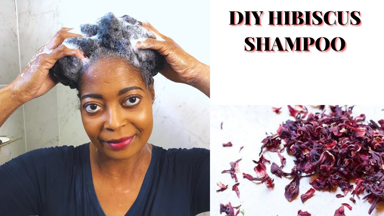 HOW TO MAKE HIBISCUS SHAMPOO/GROW HAIR FASTER AND THICKER!!