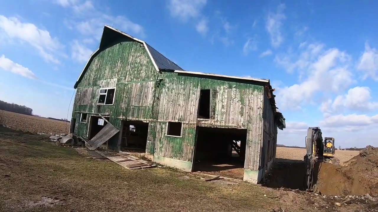 Tearing Down An Old Barn
