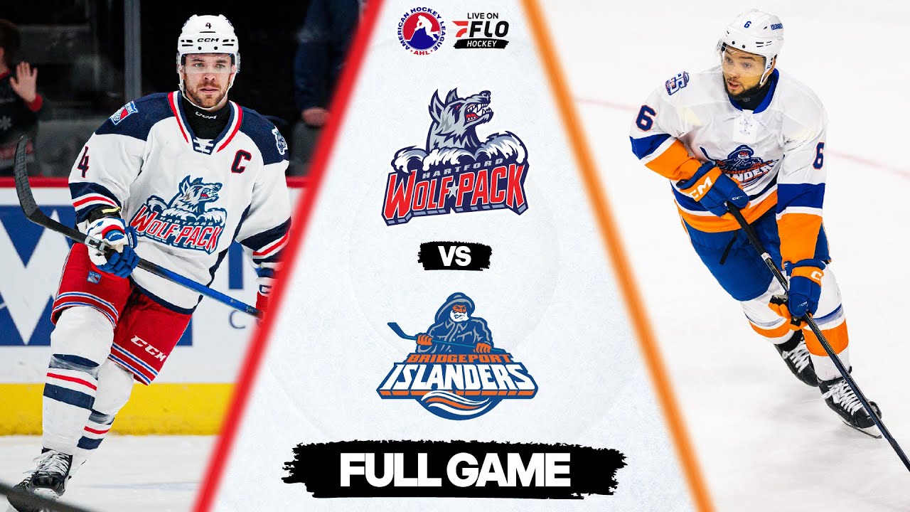 AHL Free Live Stream - Hartford Wolf Pack vs Bridgeport Islanders | FloHockey