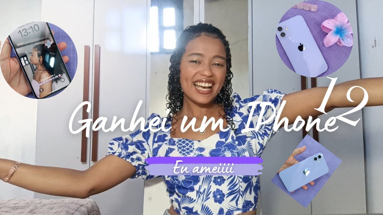 MEU CELULAR NOVO 📲💕IPHONE 12 roxo 128gb unboxing 2025