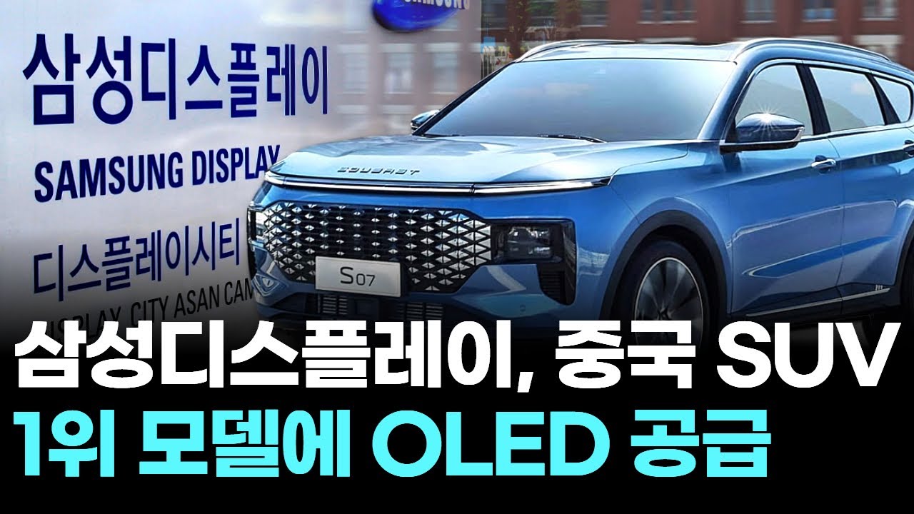 삼성디스플레이, 중국 SUV 1위 모델에 OLED 공급