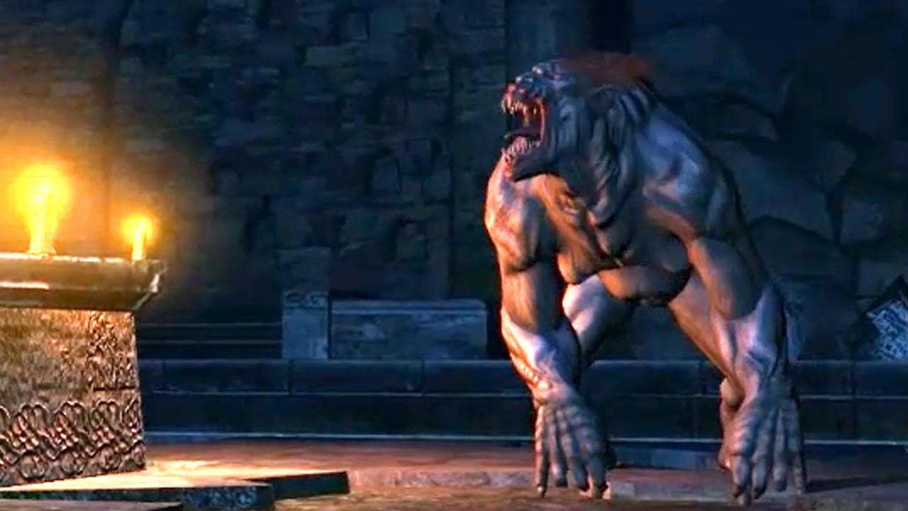 Coffin Merry-Go-Round: Geralt Lifts Curse from Princess Adda (Witcher 1| Striga Monster Boss Fight)