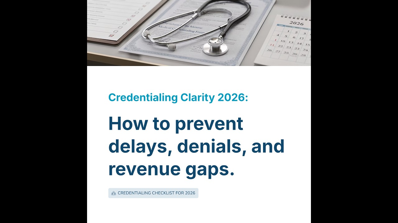 Credentialing Clarity 2026