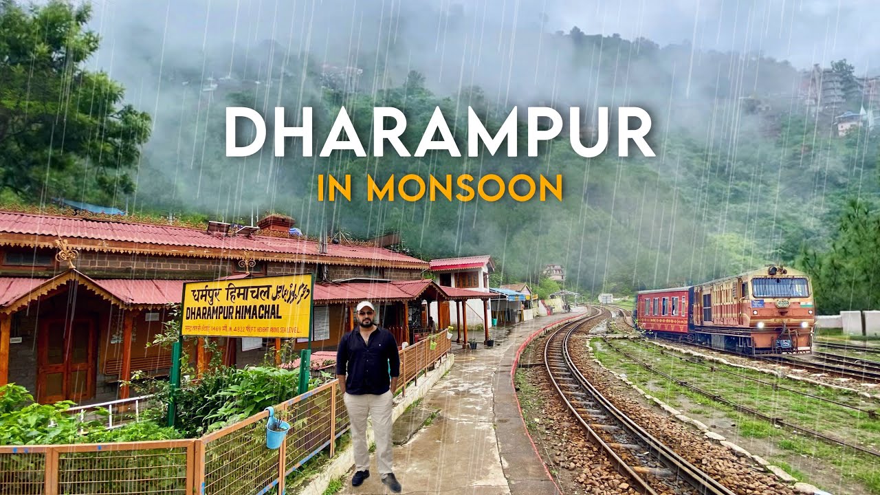 Dharampur in Monsoon | Old Bazaar | Dharampur Railway Station | Himachal Tour in Rain