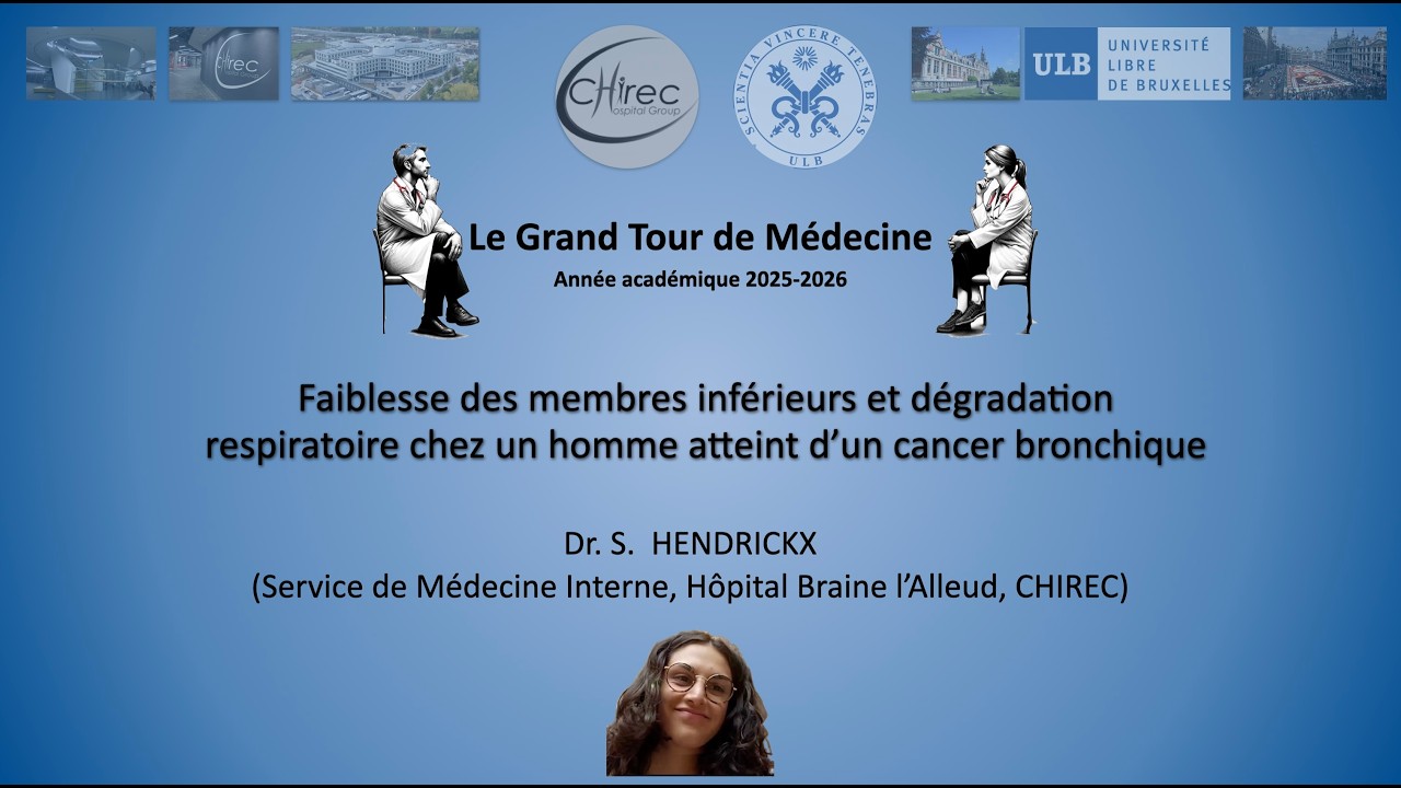 Faiblesse des membres inférieurs et dyspnée progressive chez un homme atteint d’un cancer bronchique